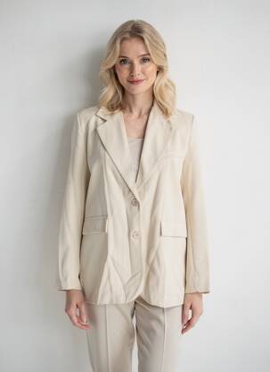 Blazer coupe cintrée beige NEW COLLECTION femme