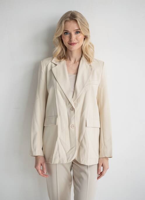 Blazer coupe cintrée beige NEW COLLECTION femme