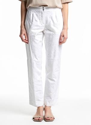 Pantalon slim poches blanc GAËLLE BARRE femme