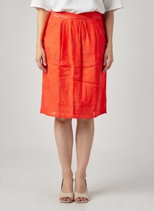 Jupe short coupe droite rouge GAËLLE BARRE femme