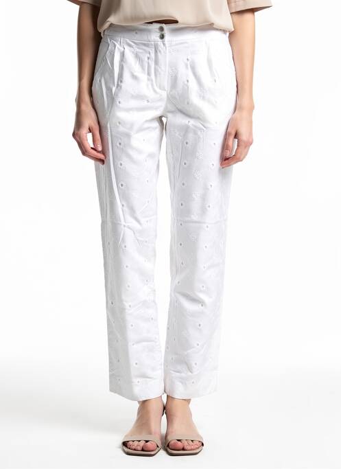 Pantalon slim poches blanc GAËLLE BARRE femme