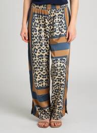 Pantalon droit taille élastique bleu LM LULU femme