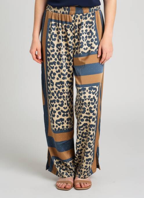 Pantalon droit taille élastique bleu LM LULU femme
