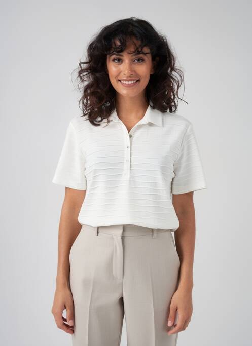 Polo stretch manches courtes beige RABE femme