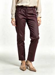 Pantalon slim stretch taille normale violet CECIL femme
