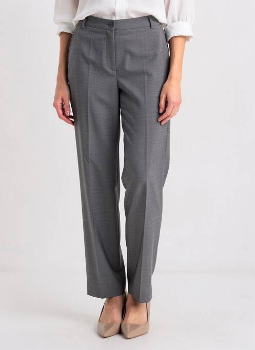 Pantalon droit stretch taille normale gris NINO LORETTI femme