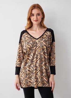 Pull stretch beige ANTIGEL femme