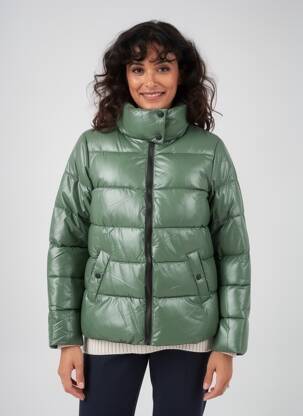 Doudoune poches sans capuche vert ATTRAIT femme