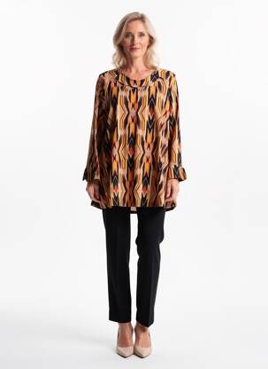 Top tissage jersey manches longues jaune 2W PARIS femme