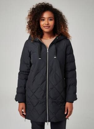 Doudoune poches a capuche noir TBS femme