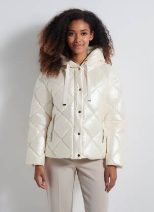 Doudoune poches a capuche beige MOLLY BRACKEN femme