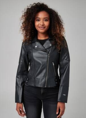 Blouson poches noir GARCIA femme