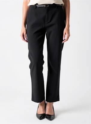 Pantalon 7/8 taille à pinces taille normale noir TIFFOSI femme