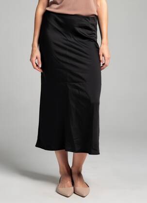 Jupe longue coupe fluide noir TIFFOSI femme
