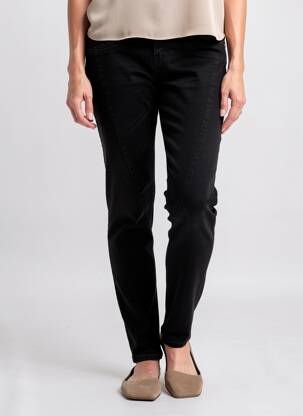Jeans coupe slim taille basse taille basse noir PLEASE femme