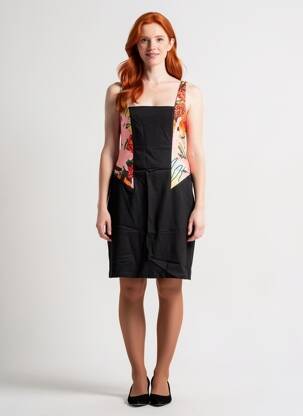 Robe courte sans manche sans manche noir DESIGUAL femme