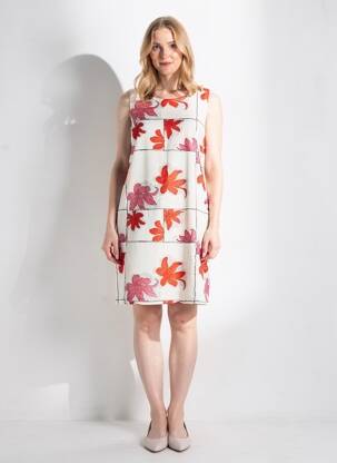 Robe courte sans manche sans manche beige DESIGUAL femme