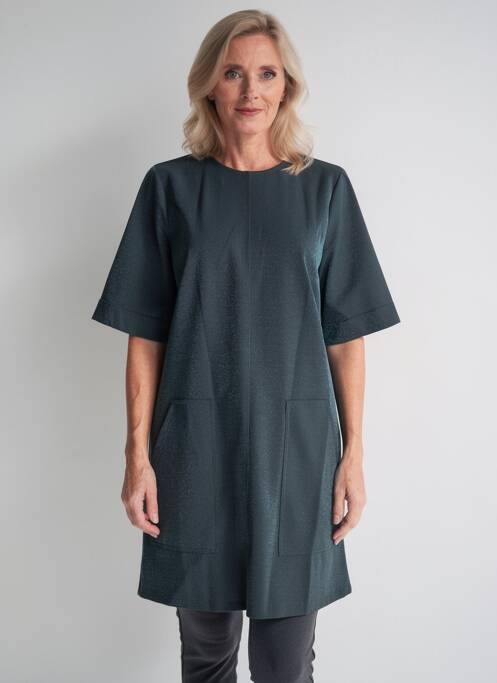 Robe courte manches 3/4 manches 3/4 bleu IMPERIAL femme
