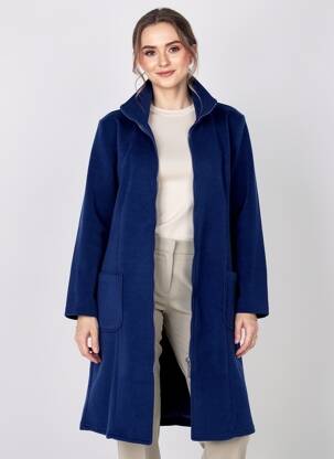 Robe de chambre fermeture zippée sur le devant bleu RINGELLA femme