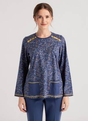 Pyjama tissage jersey bleu CHRISTIAN CANE femme