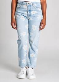 Jeans coupe droite stretch taille normale bleu FOLYROSE femme