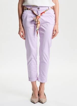 Pantalon 7/8 stretch taille normale violet NAIIF femme