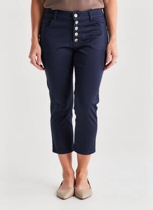 Pantacourt stretch taille normale bleu NAIIF femme