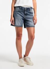 Short tissage denim bleu LE TEMPS DES CERISES femme