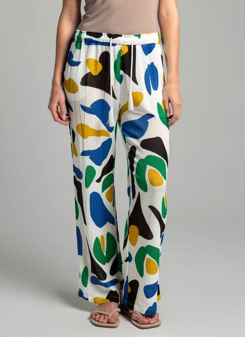 Pantalon large tissage crêpe bleu LES TROPEZIENNES PAR M.BELARBI femme