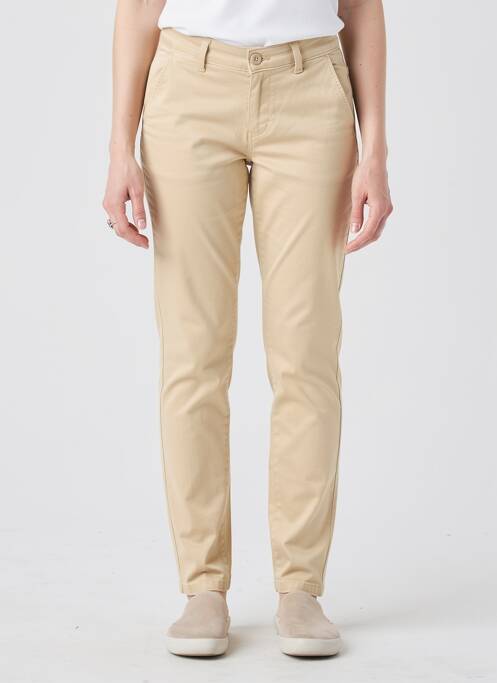 Pantalon slim poches beige LE TEMPS DES CERISES femme
