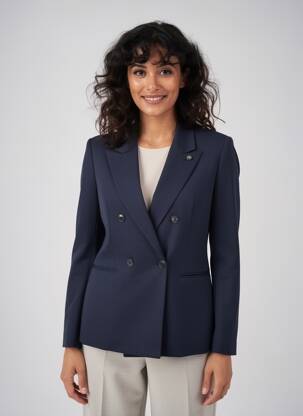 Blazer poignets boutonnés bleu IKKS femme