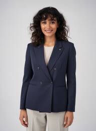 Blazer poignets boutonnés bleu IKKS femme