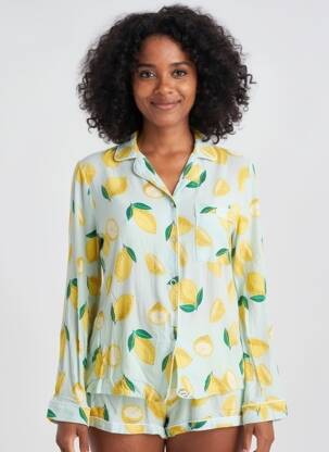 Pyjashort bleu MONOPRIX femme