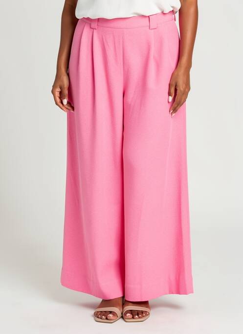 Pantalon large tissage crêpe taille normale rose ESSENTIEL ANTWERP femme