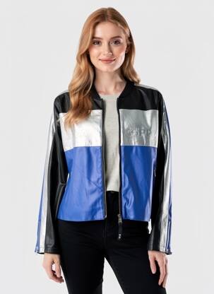 Veste casual col rond bleu LOLA CASADEMUNT femme