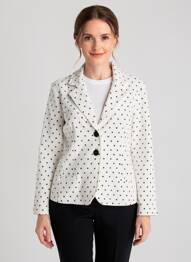Veste casual coupe cintrée blanc DOLCEZZA femme