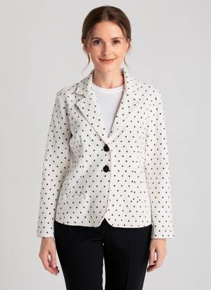 Veste casual coupe cintrée blanc DOLCEZZA femme