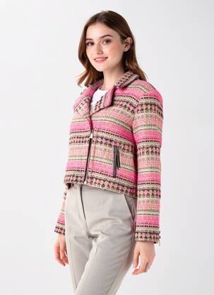 Blouson manches longues rose LOLA CASADEMUNT femme