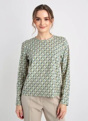 T-shirt manches longues manches longues beige GEVANA femme