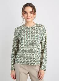 T-shirt manches longues manches longues beige GEVANA femme