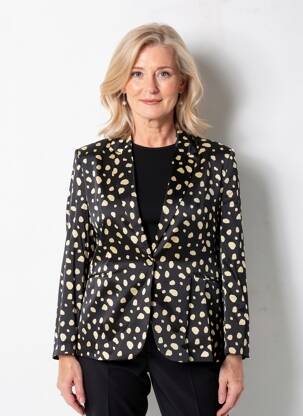 Blazer coupe cintrée noir LOLA CASADEMUNT femme