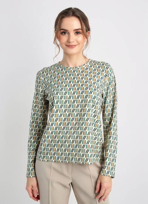 T-shirt manches longues manches longues beige GEVANA femme