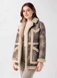 Manteau long coupe droite sans capuche gris ZADIG & VOLTAIRE femme