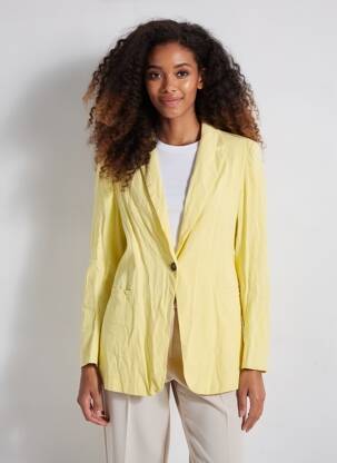 Blazer poches jaune ASABLE femme