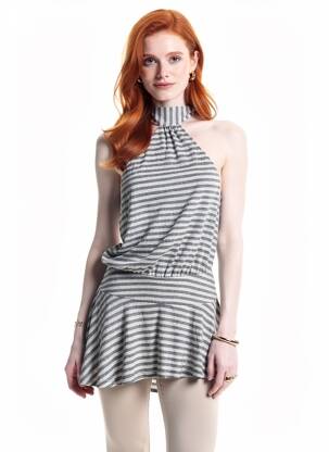 Robe courte sans manche sans manche gris JADED LONDON femme