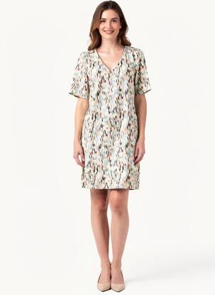Robe courte manches courtes manches courtes vert GARCIA femme