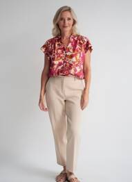 Chemisier manches courtes manches courtes violet MKT STUDIO femme