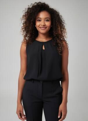 Top sans manche sans manche noir BETTY BARCLAY femme