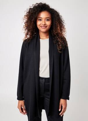 Gilet manches longues stretch noir BETTY BARCLAY femme