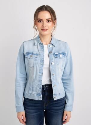 Veste casual poches bleu GARCIA femme